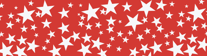 Bedruckte Bespannfolie / Bügelfolie in Sterne rot